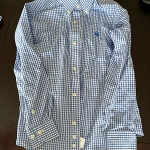 Boys Brooks Brother Blue Gingham Dress Shirt